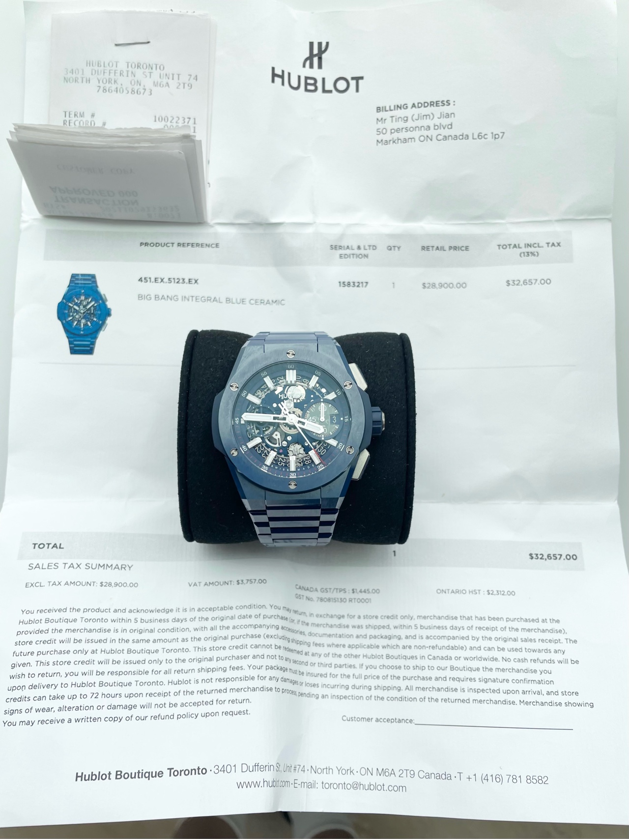 Hublot 451.EX.5123.EX detail 6