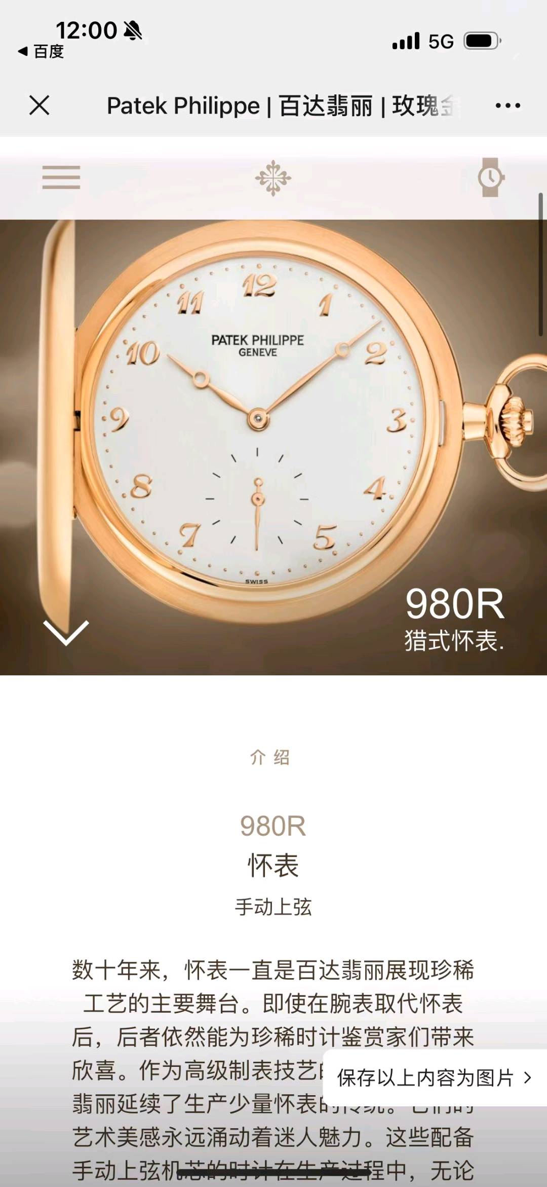 Patek Philippe 980R-001 detail 8