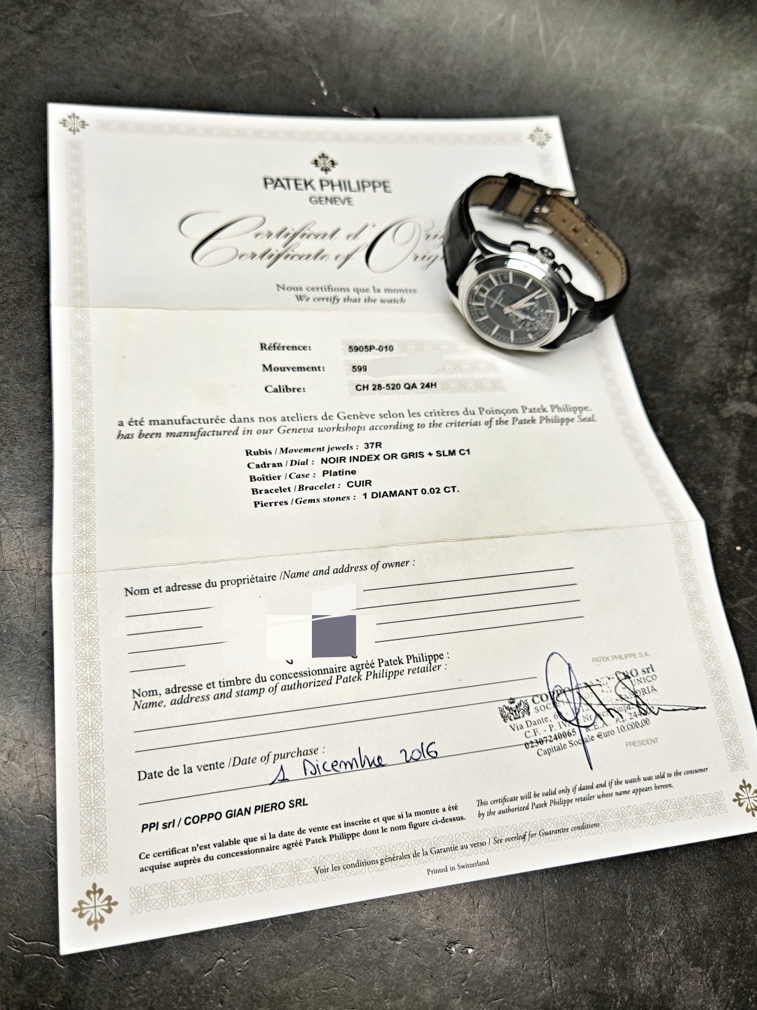 Patek Philippe 5905P-010 detail 6