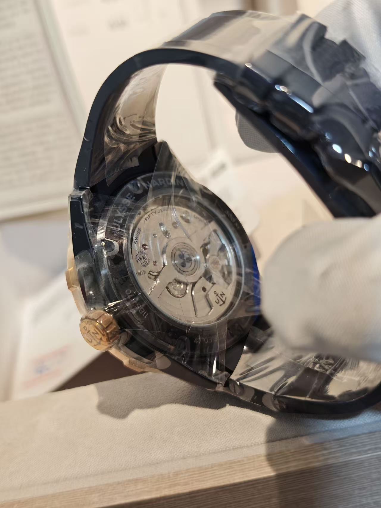 Ulysse Nardin 1185-170-3 / BLUE detail 4