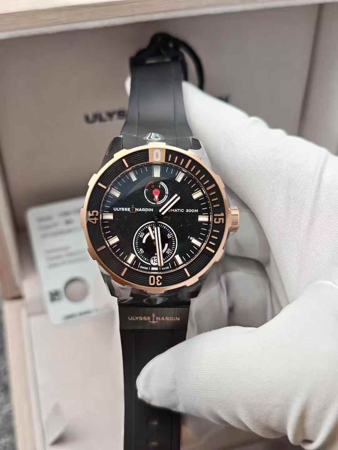 Ulysse Nardin 1185-170-3 / BLACk detail 1