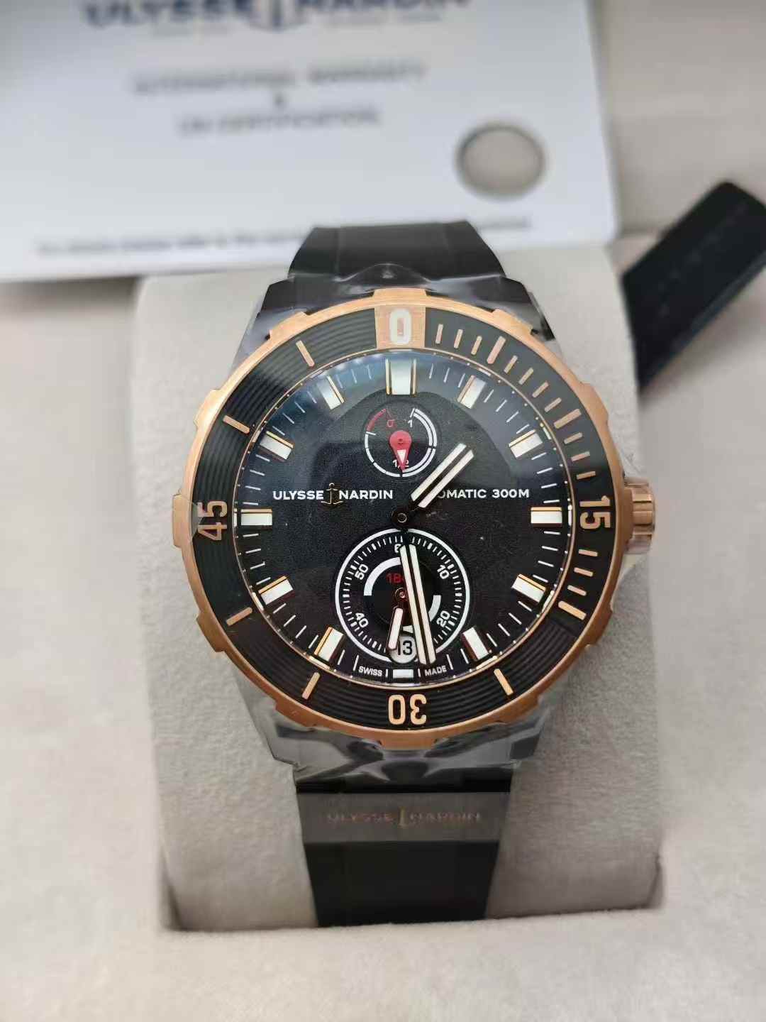 Ulysse Nardin 1185-170-3 / BLACk
