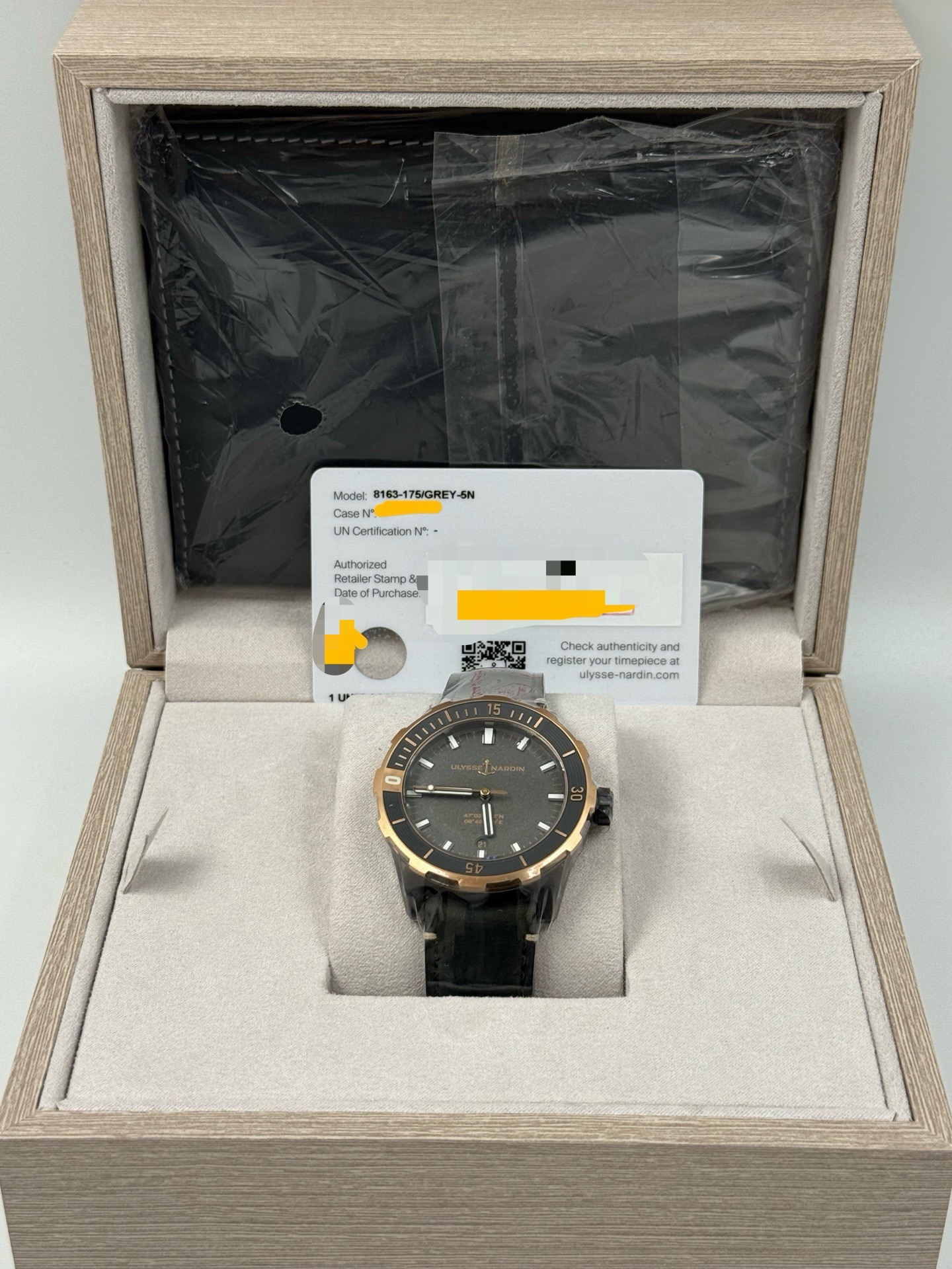 Ulysse Nardin 8163-175 / GREY-5N