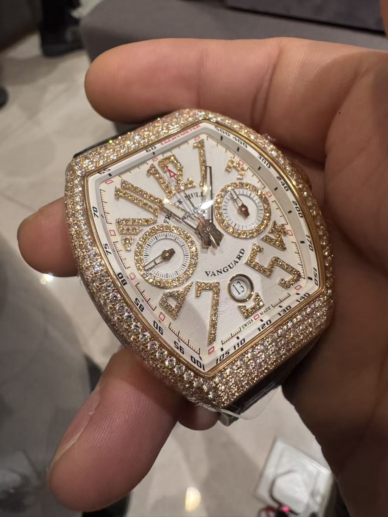 Franck Muller V 45 CC DT D NBR CD 5N BC5N detail 1