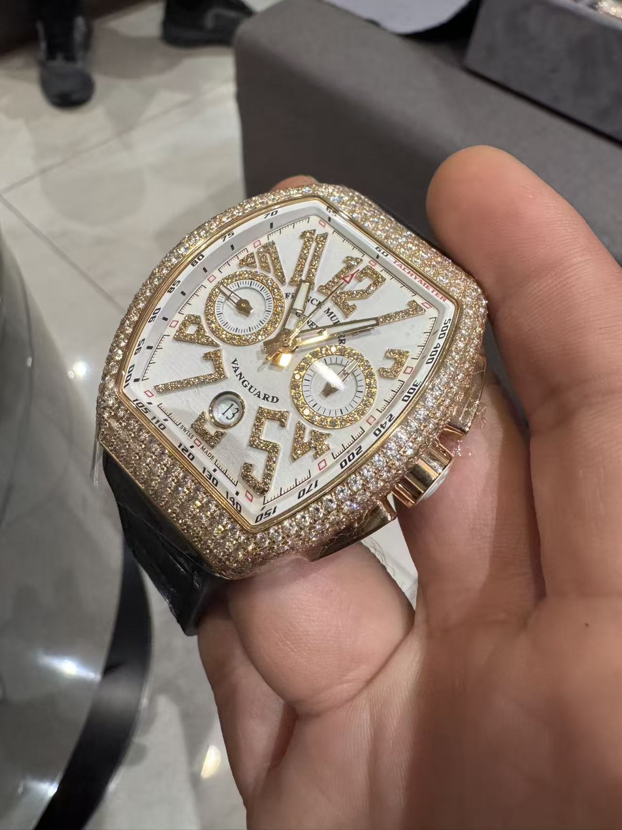 Franck Muller V 45 CC DT D NBR CD 5N BC5N detail 2