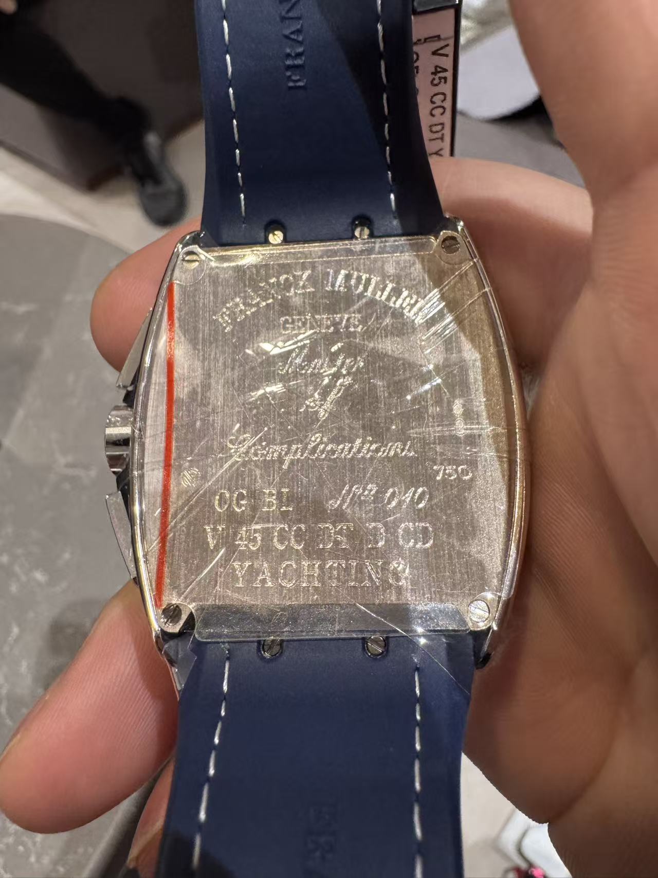 Franck Muller V 45 CC DT YACHTING D CD OG BLWG detail 3