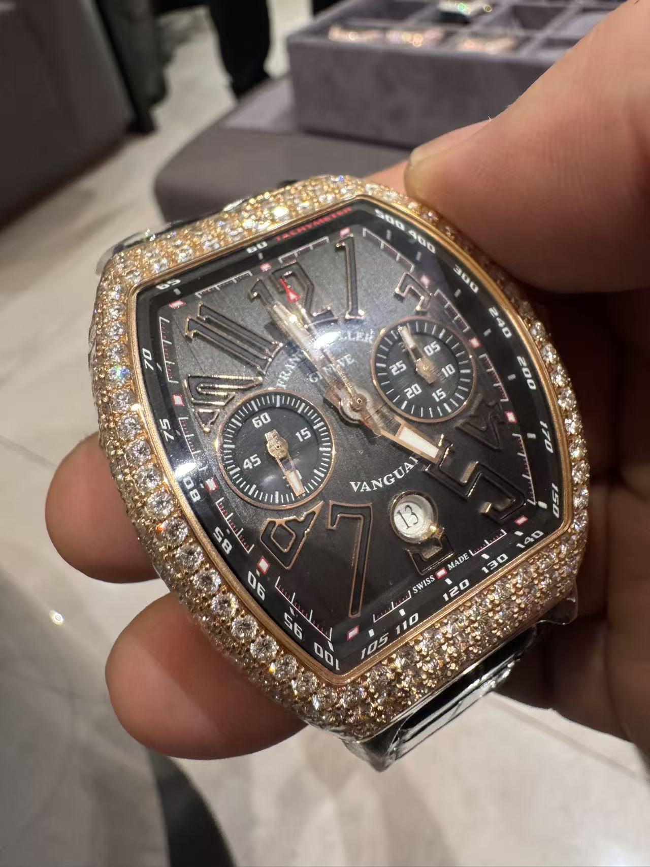 Franck Muller V 45 CC DT D 5N NR5N detail 1