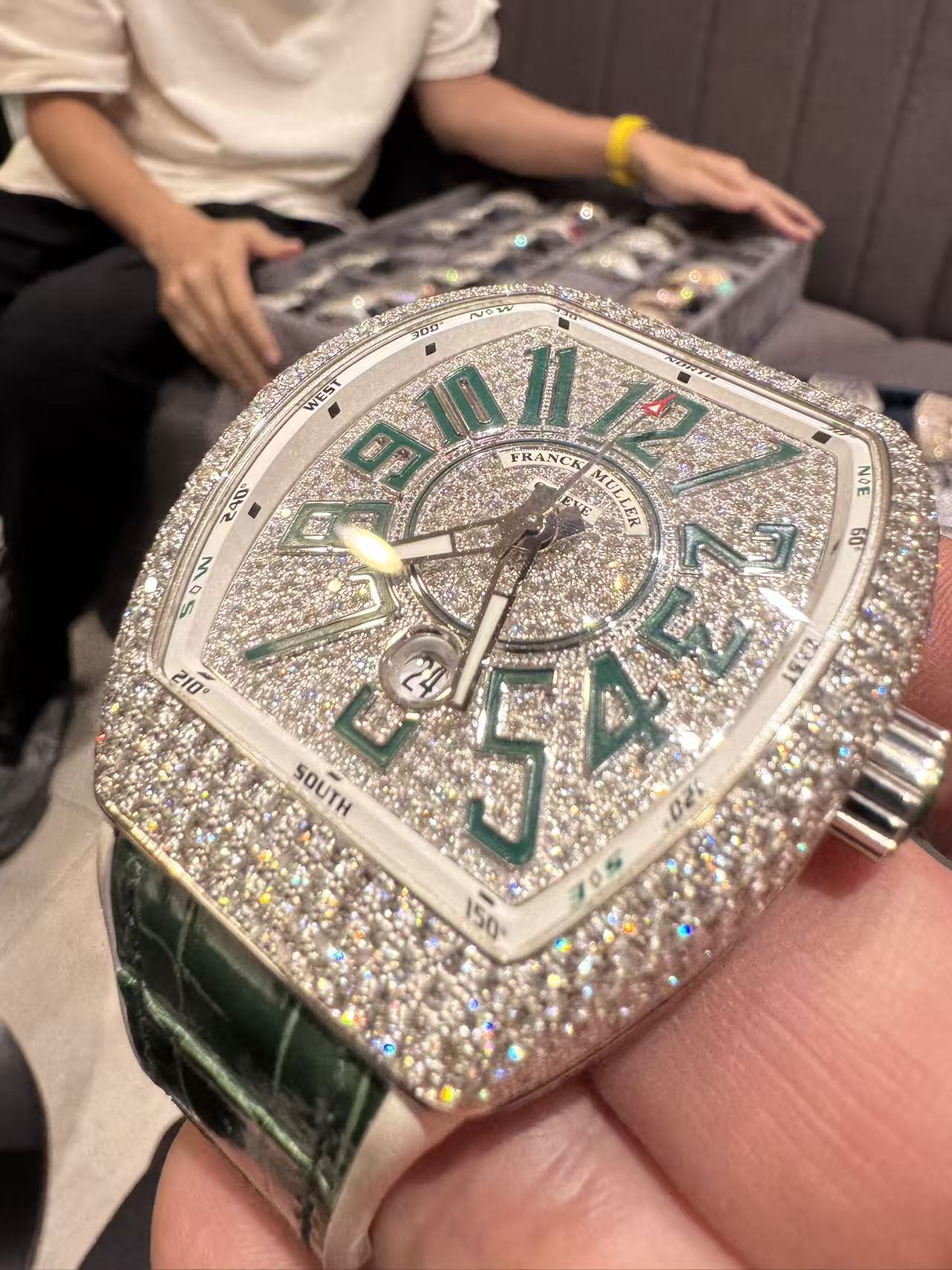 Franck Muller V 45 SC DT D CD OG VRWG detail 2