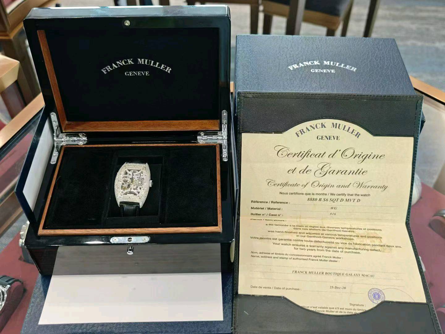Franck Muller 8880 B S6 SQT D MVT D detail 7