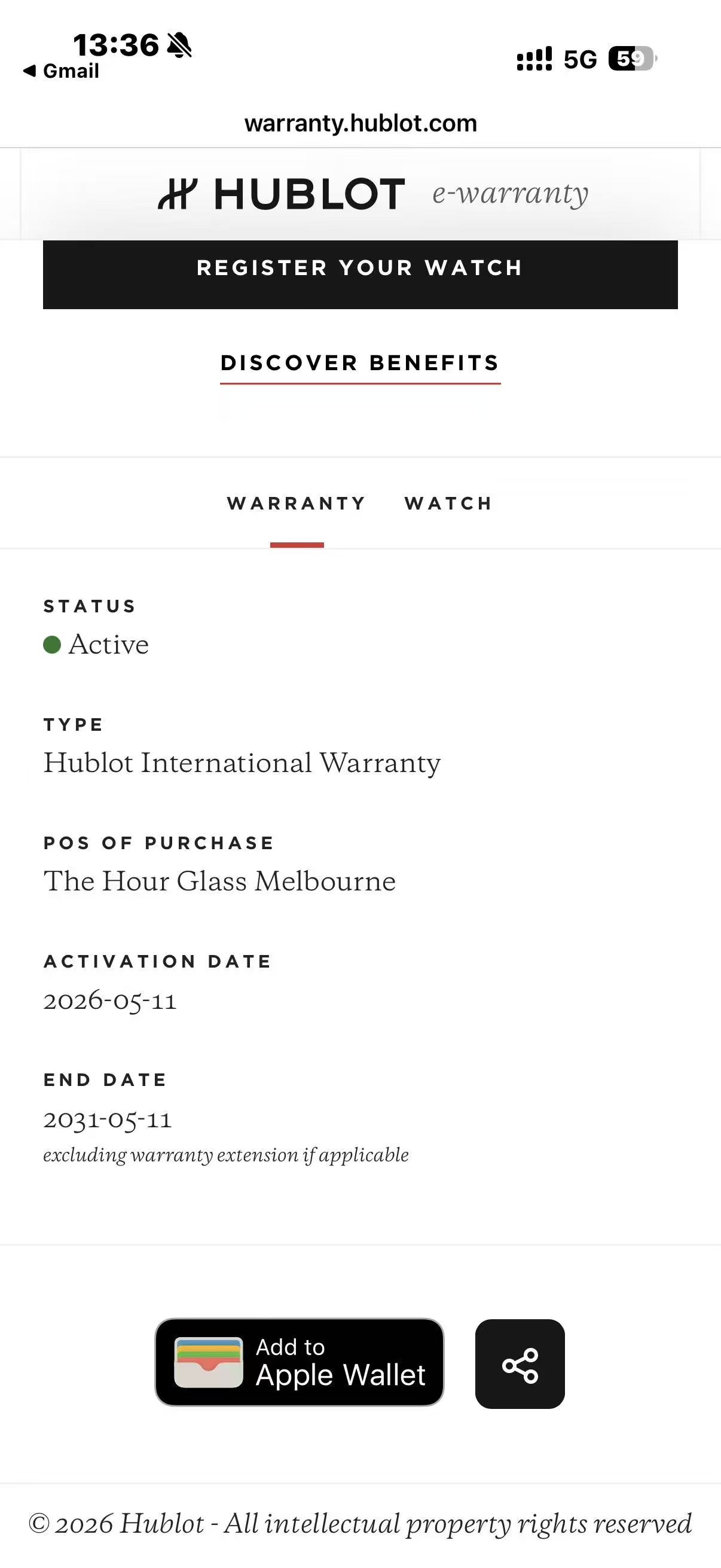 Hublot 456.NX.0170.NX detail 6